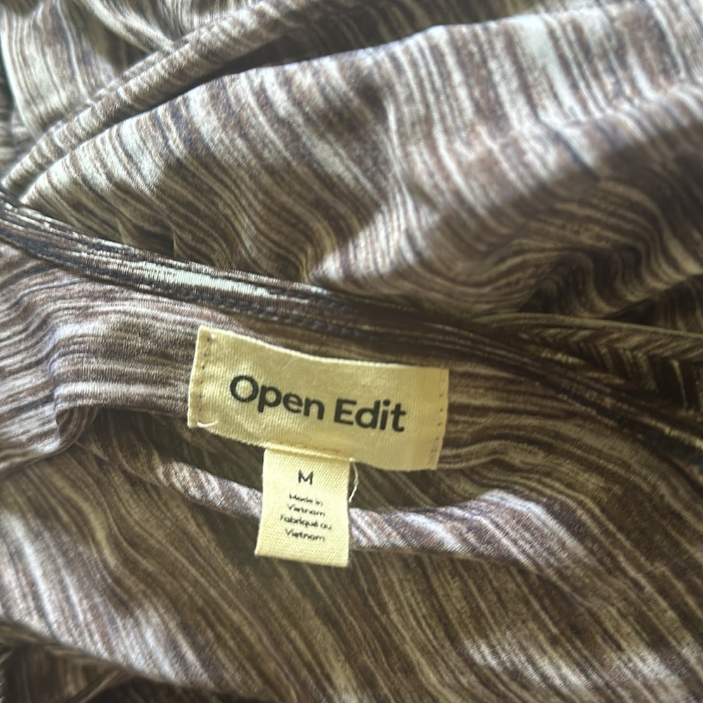 Open Edit || NWT || Space Dyed Ruched Maxi Dress - Picture 6 of 7